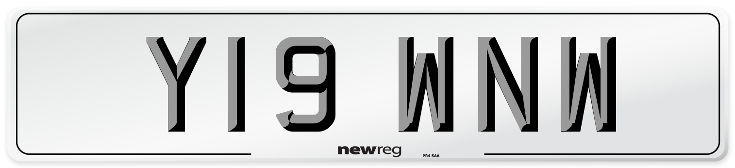 Y19 WNW Number Plate from New Reg
